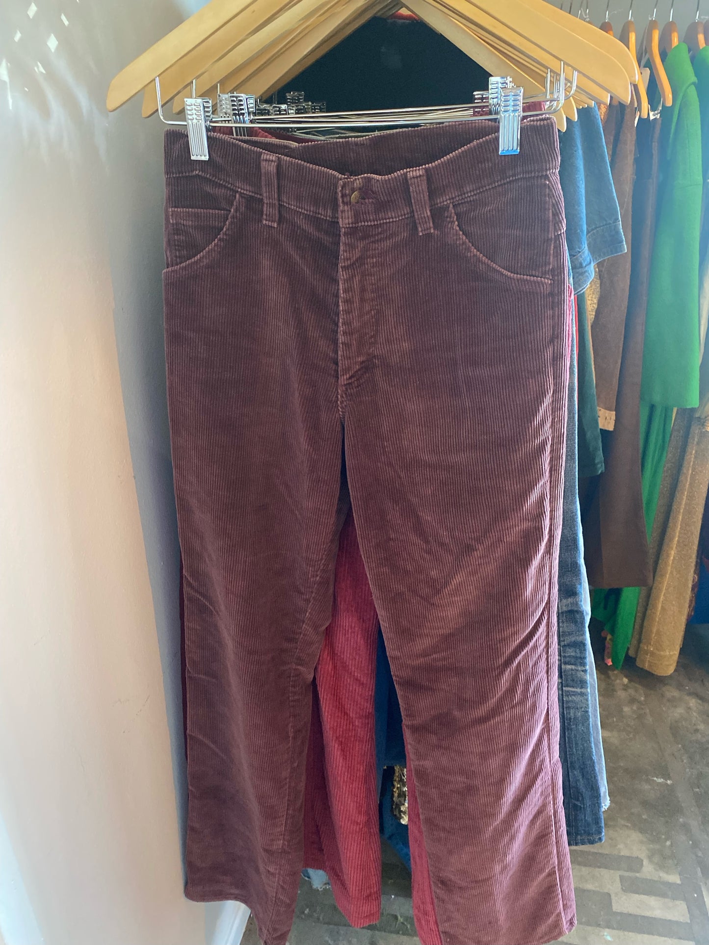 Lee's Burgandy Corduroy Pants