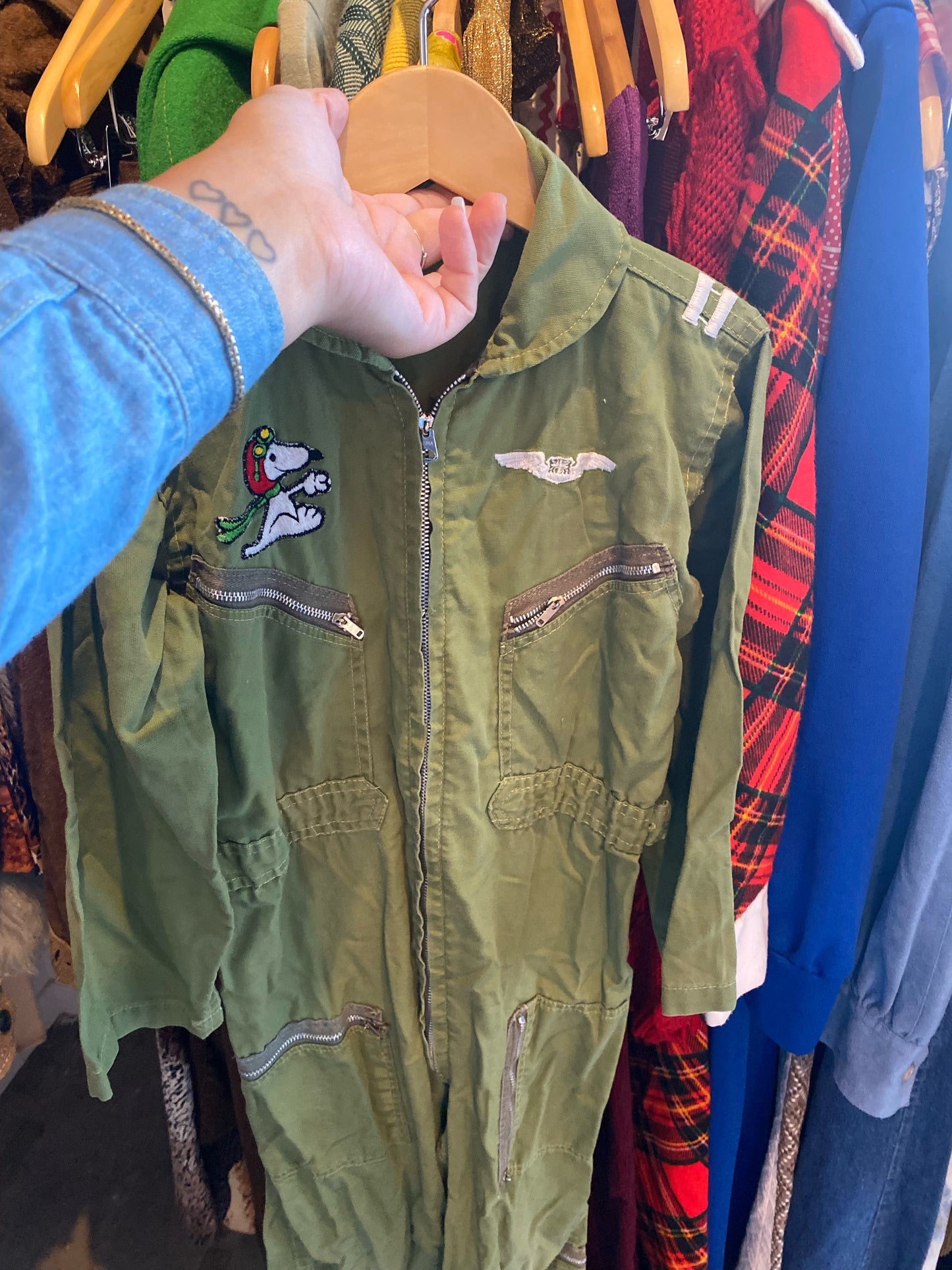 Children’s green jumpsuit