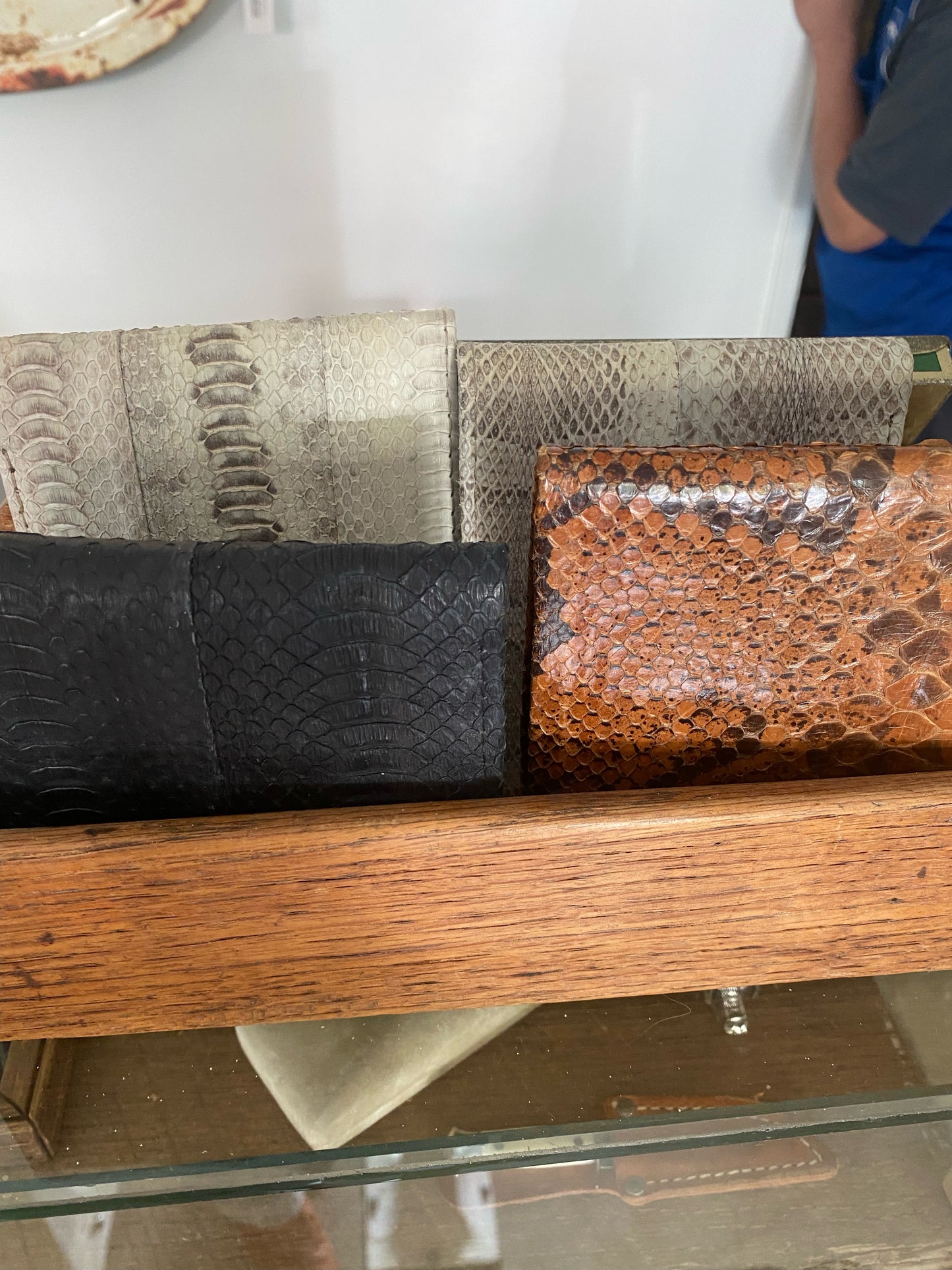 Snakeskin wallets (each)