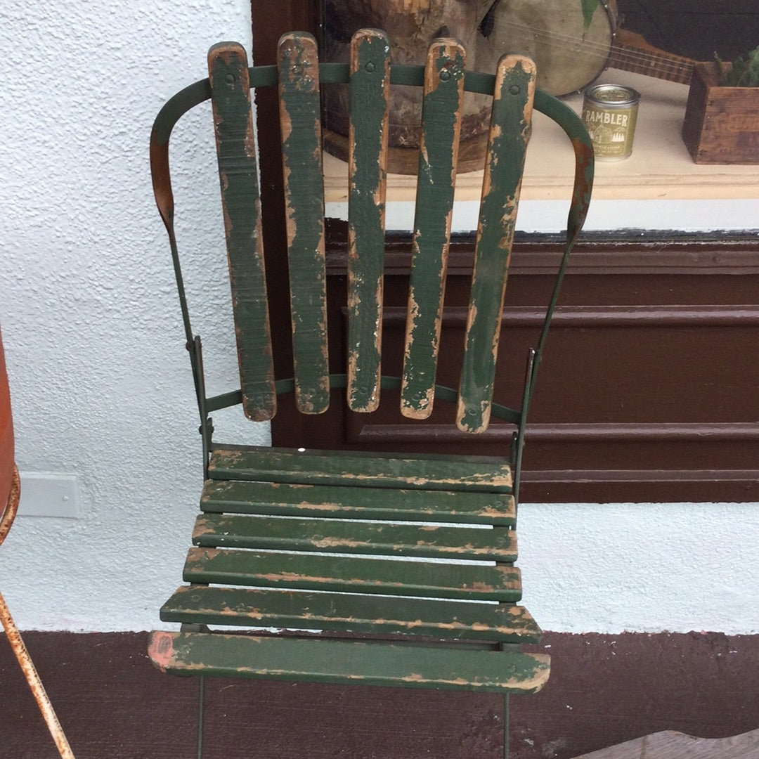 Green Folding Bistro Chair
