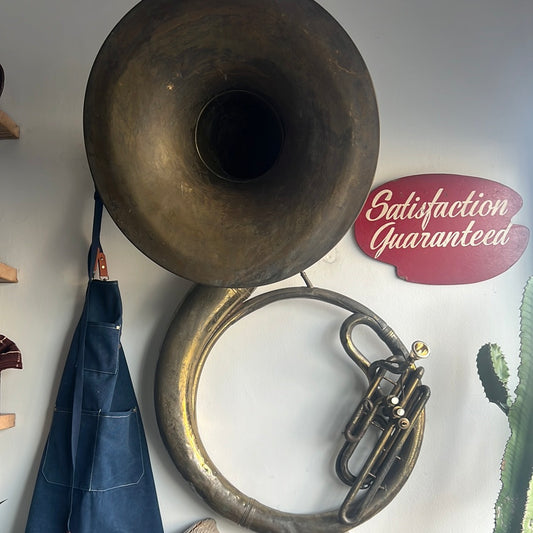 Antique sousaphone tuba