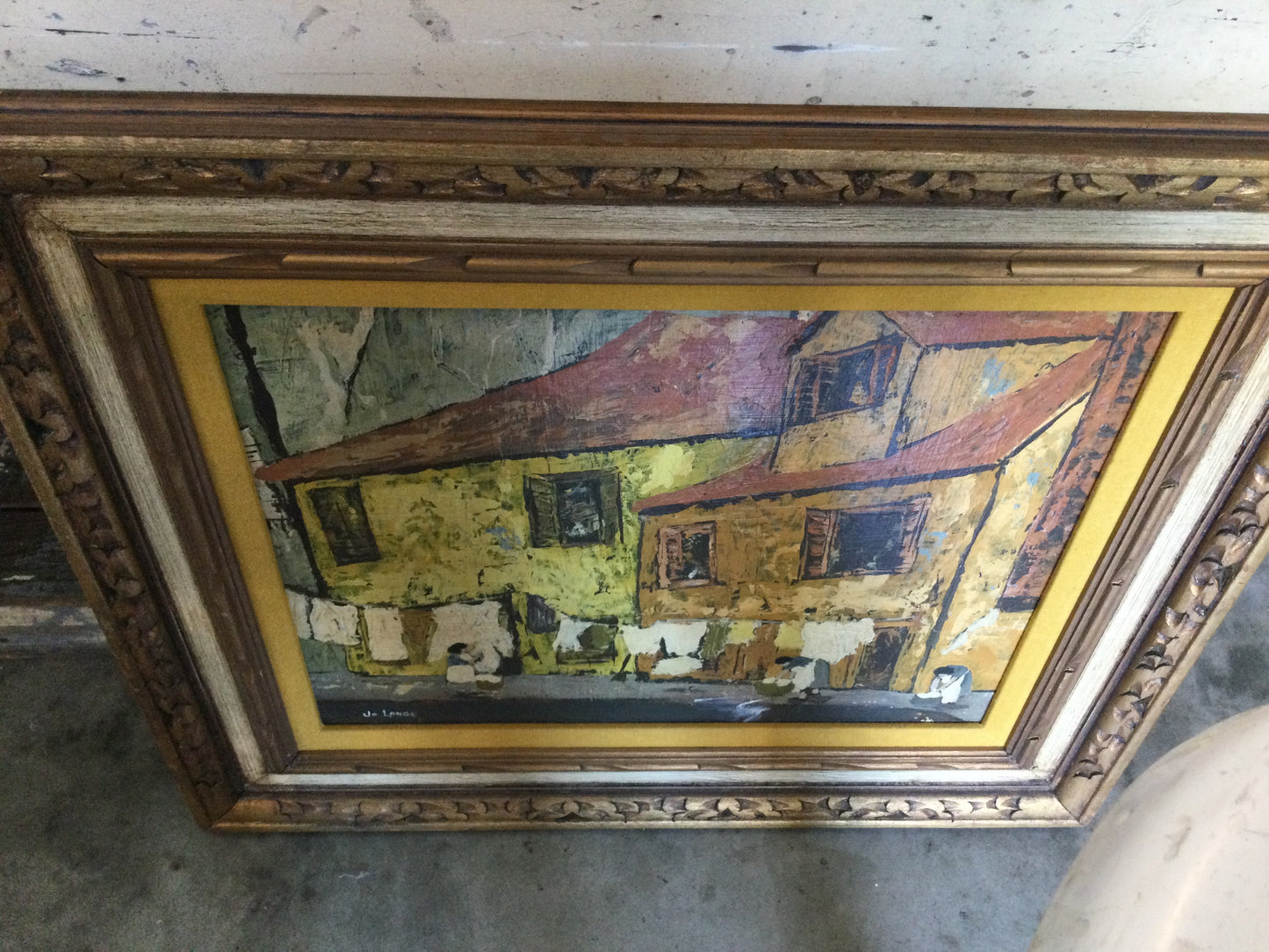 Oil Painting with Gold Frame