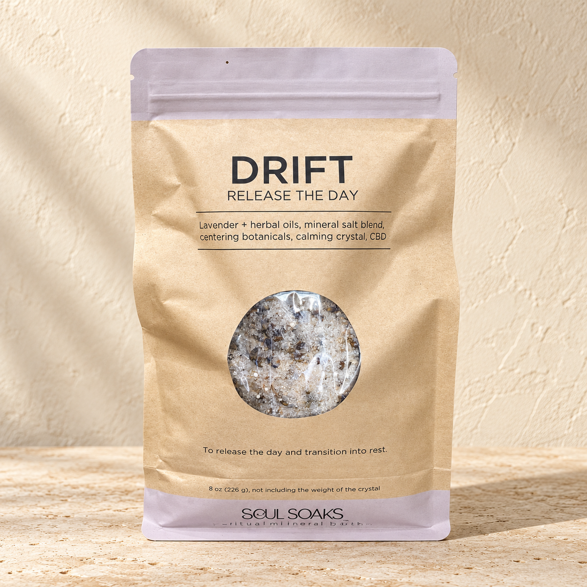 DRIFT — Lavender CBD Mineral Bath Soak | Soul Soaks
