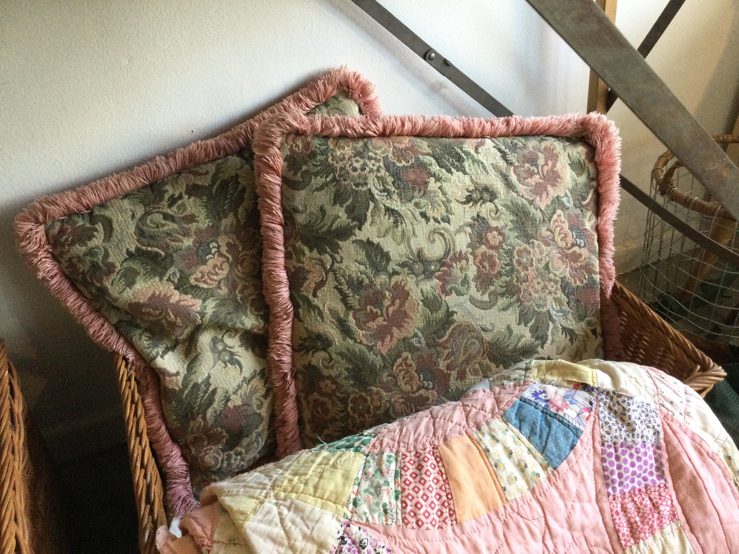 Pink Floral Pillow