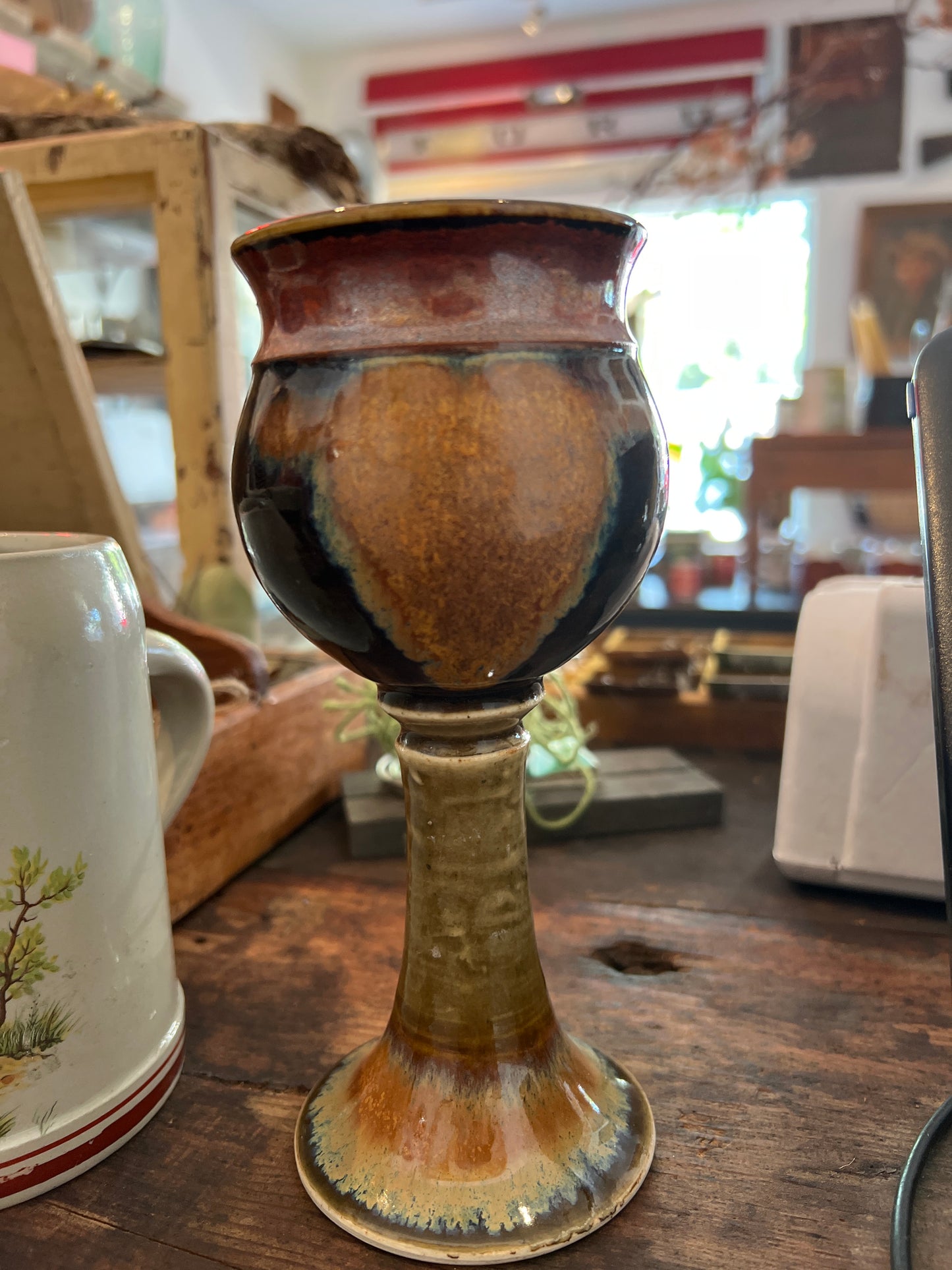 Set of 2 ceramic chalice