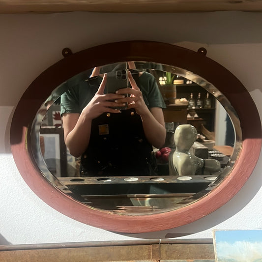 Antique beveled mirror