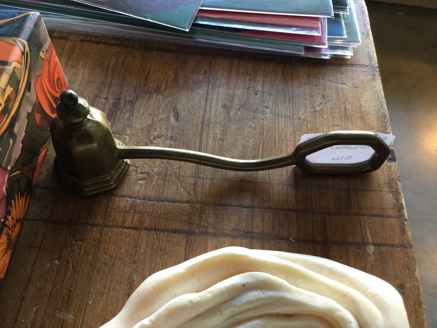 Brass candle snuffer