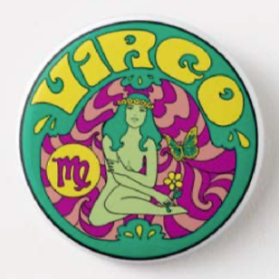 BUTTON Zodiac Virgo