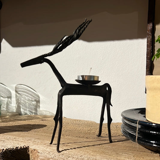 Cast iron gazelle