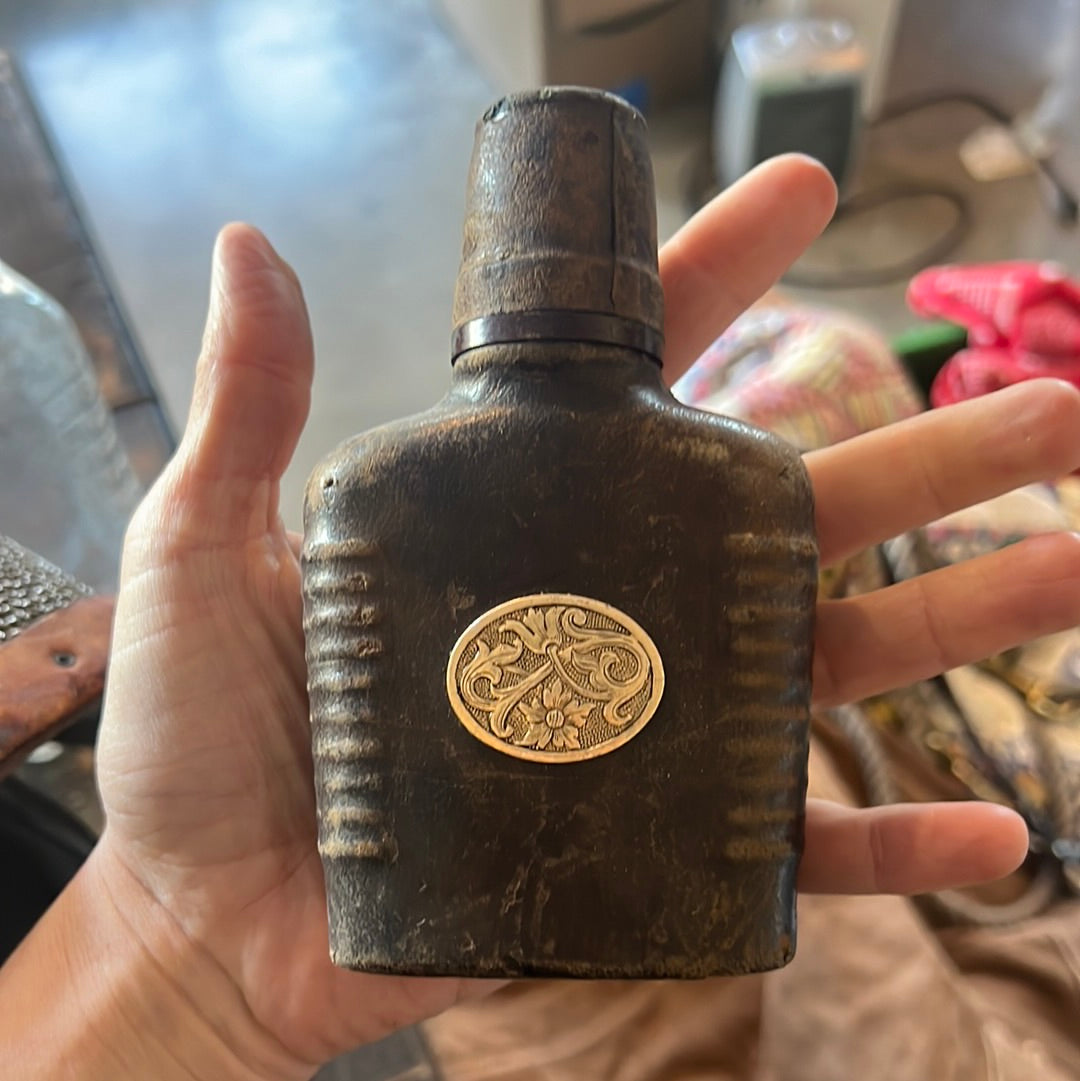 Vintage leather flask