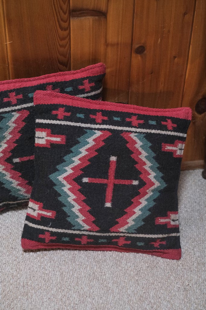 Black Southwestern Pillows (pair)