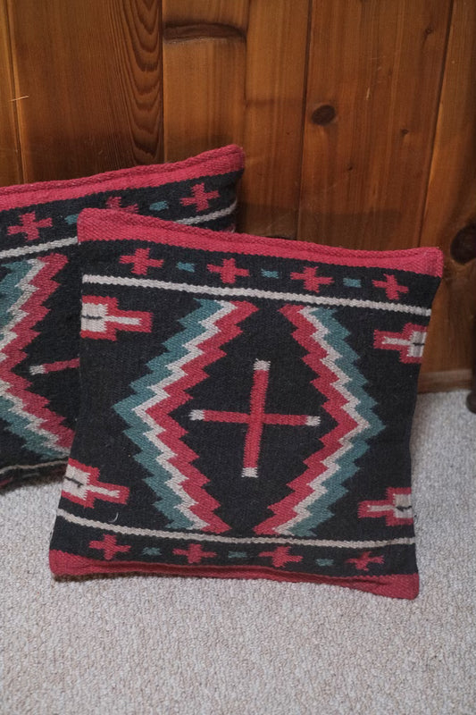 Black Southwestern Pillows (pair)