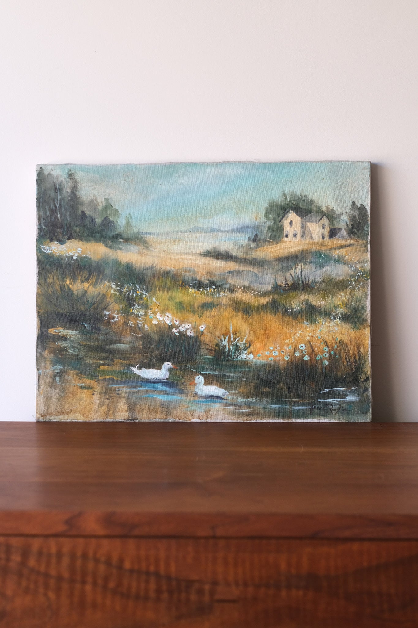 Duck Pond Painting
