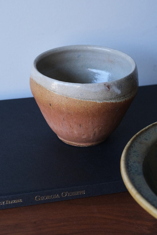 Rust Orange Drip Bowl