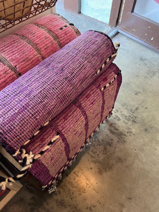 Vintage purple runner rug