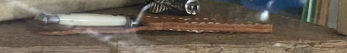 Vintage Japanese knife with sleeve