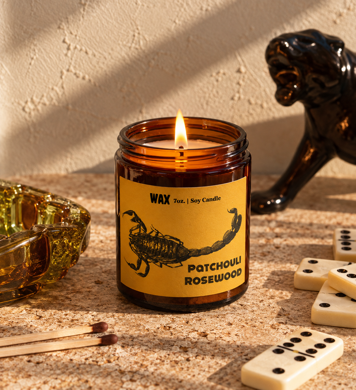 Wax Candles Camel Tobacco