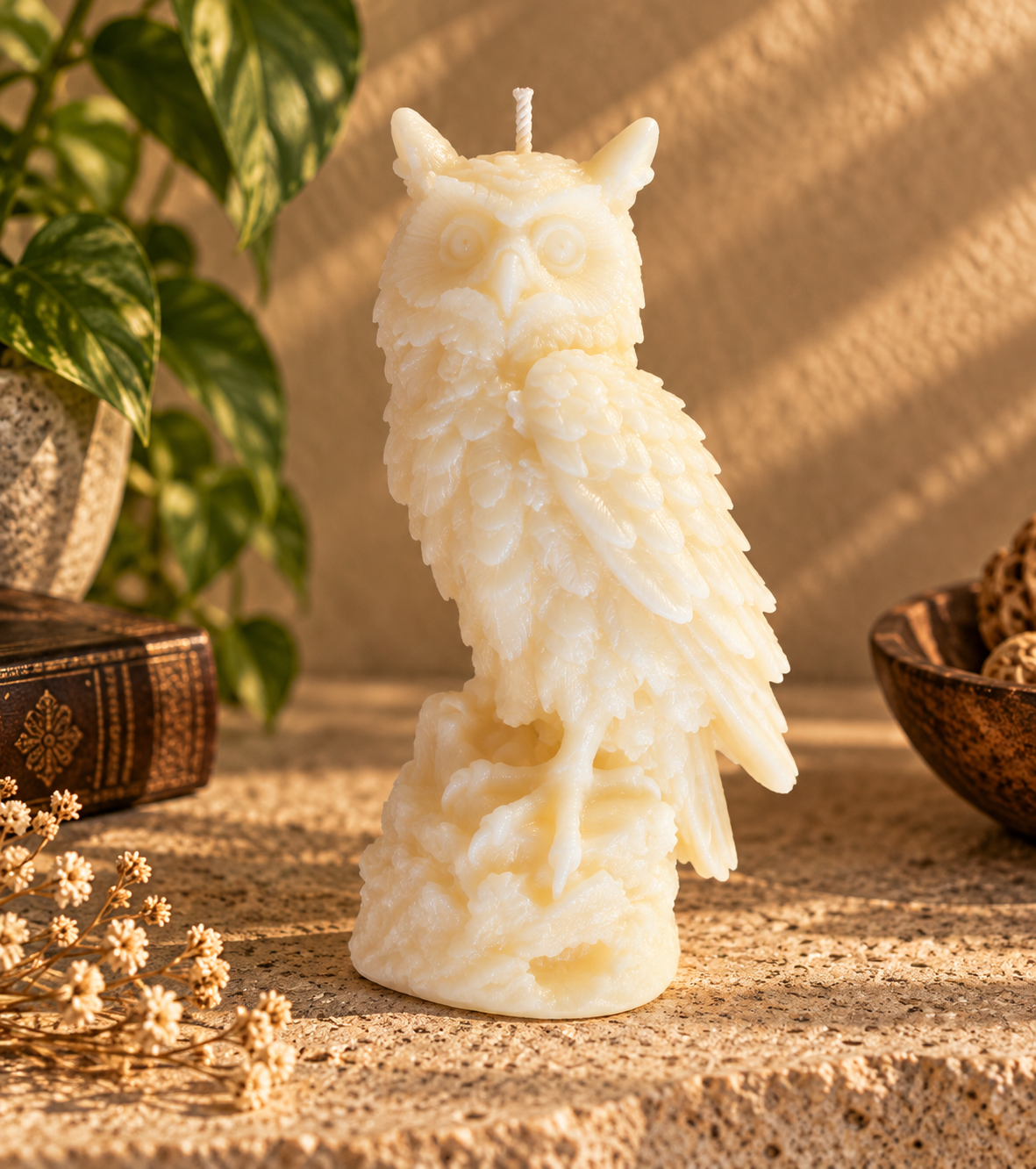 Owl Candle