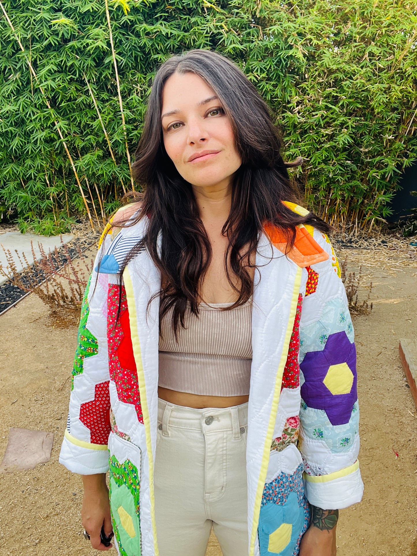 1970's Flower Quilt Jacket