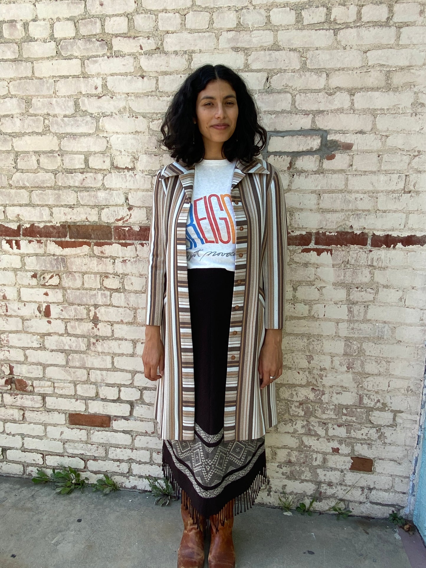 Vintage Striped Coat