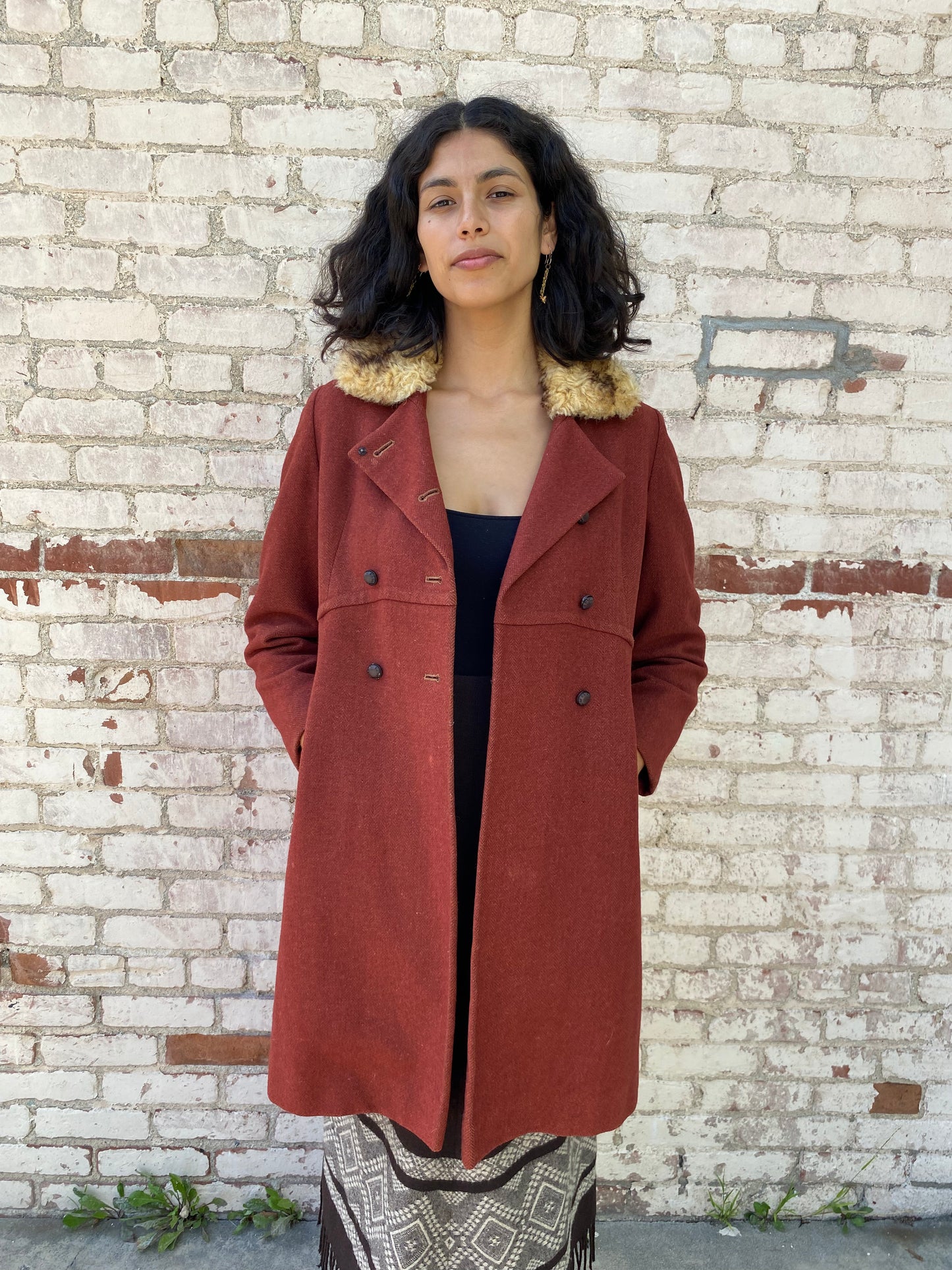 Rust Wool Coat