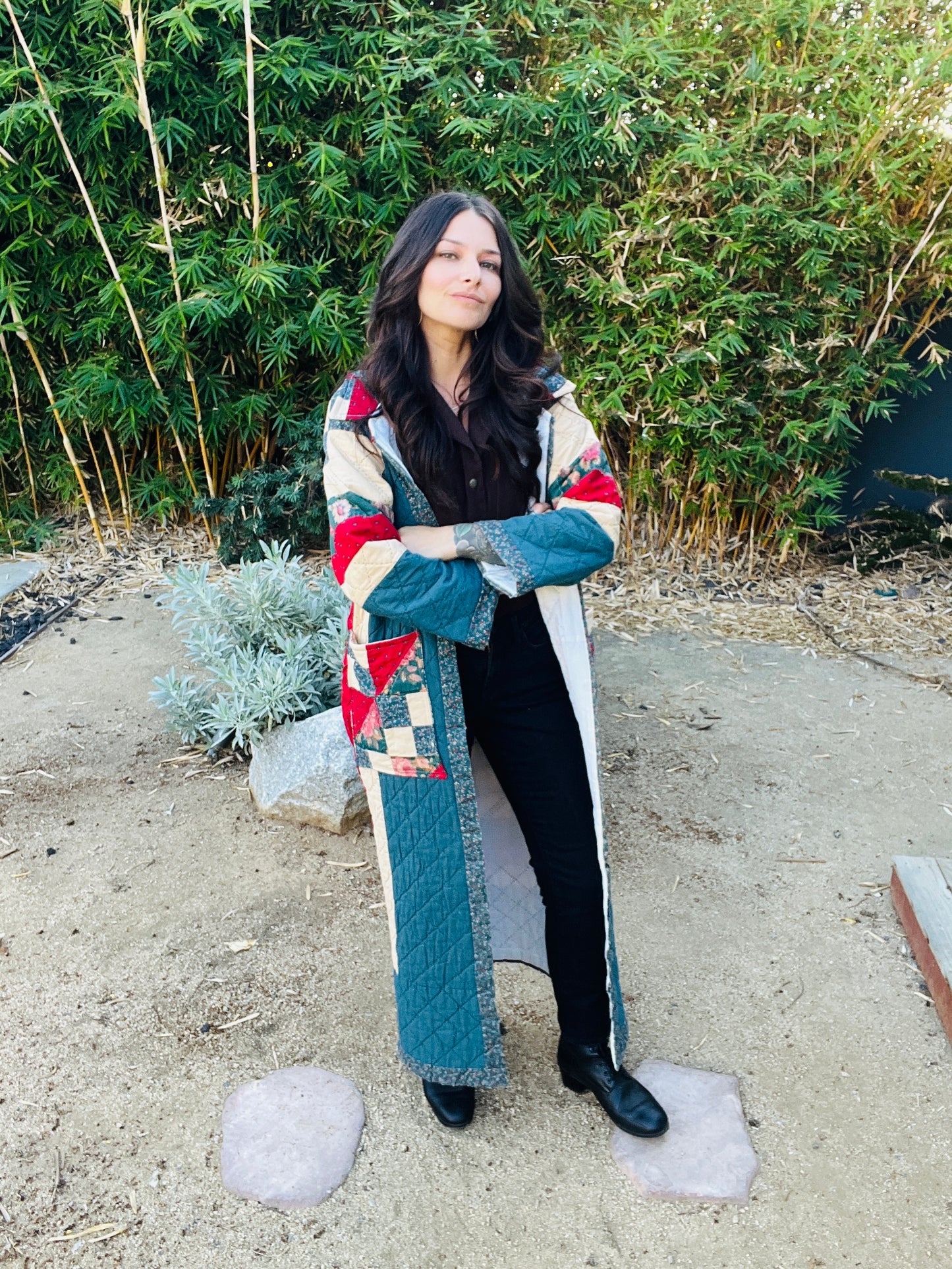1950's  Handmade Quilt Duster