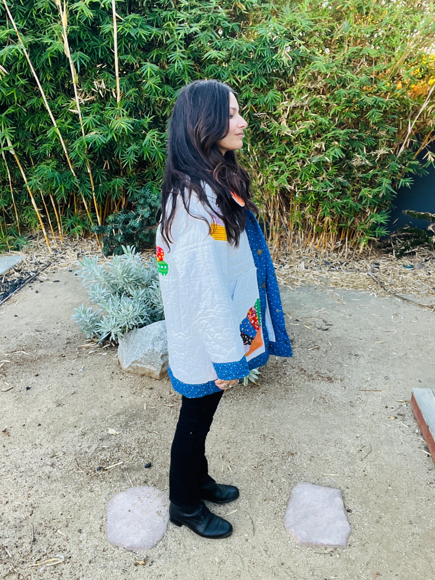 1970's White Quilt Jacket