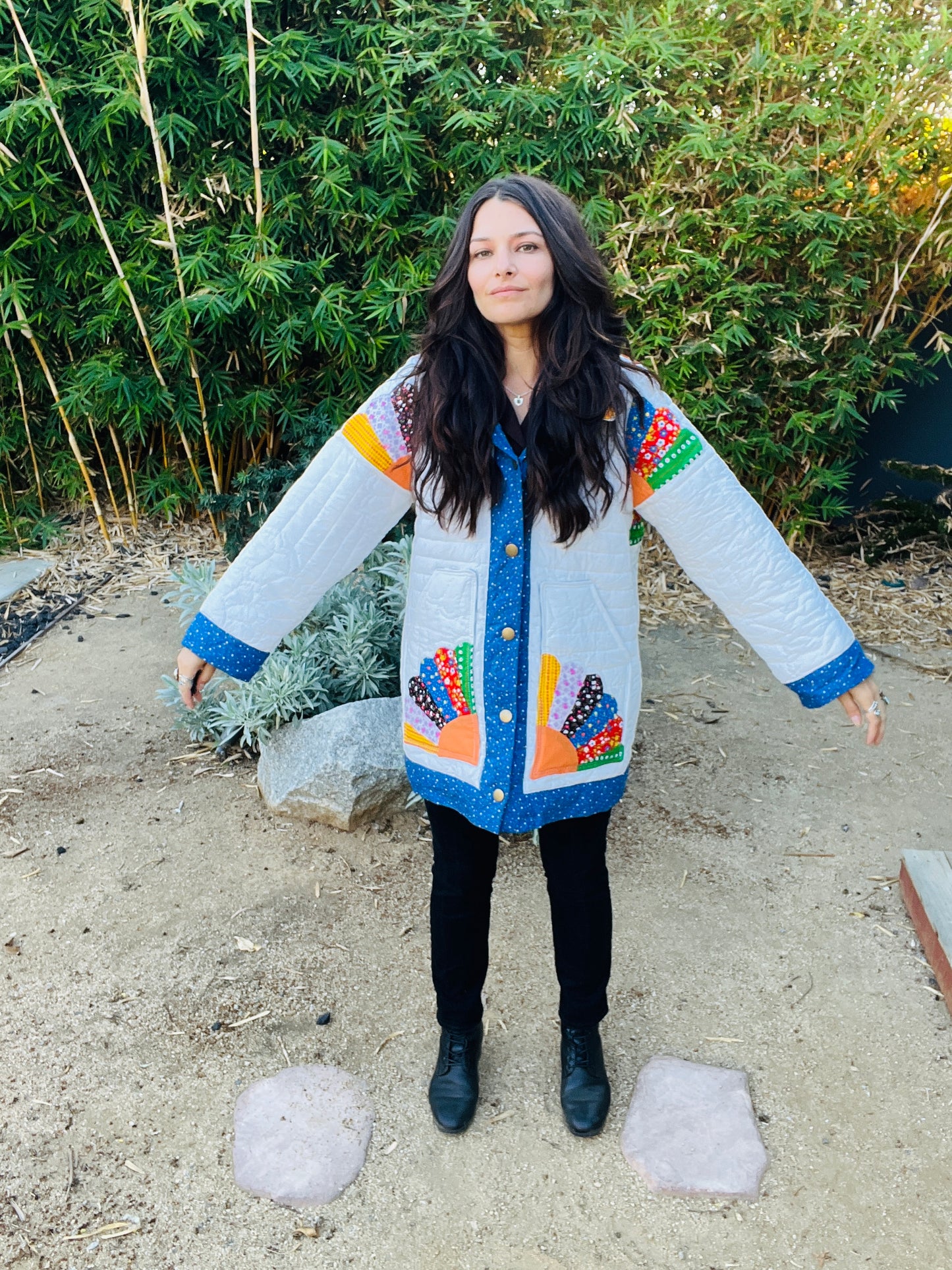 1970's White Quilt Jacket