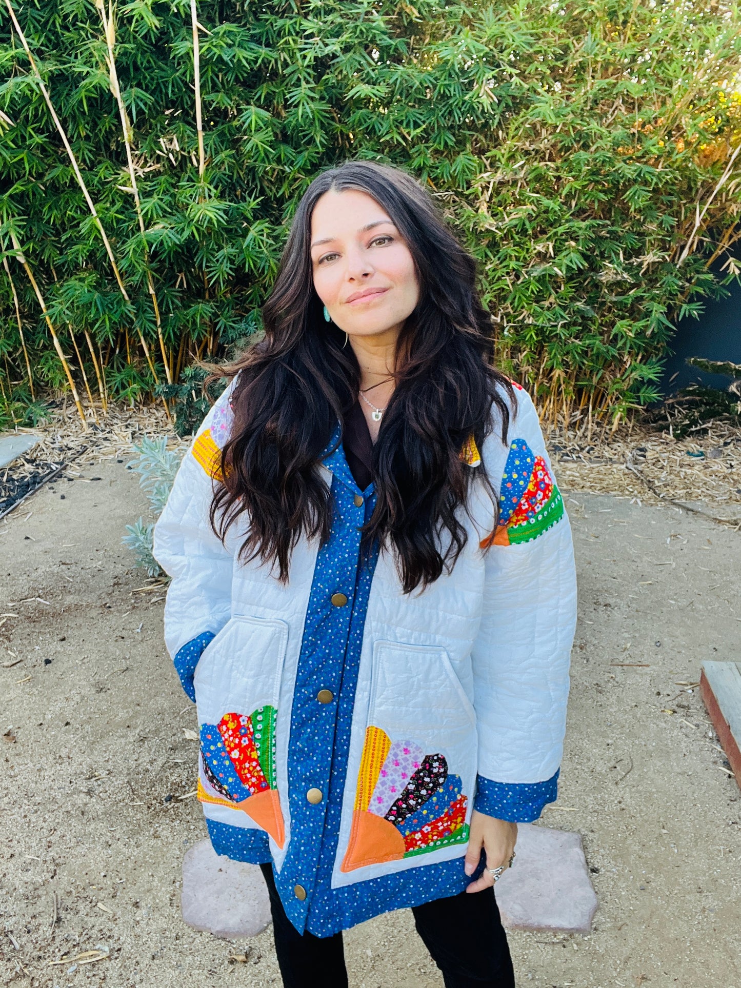 1970's White Quilt Jacket