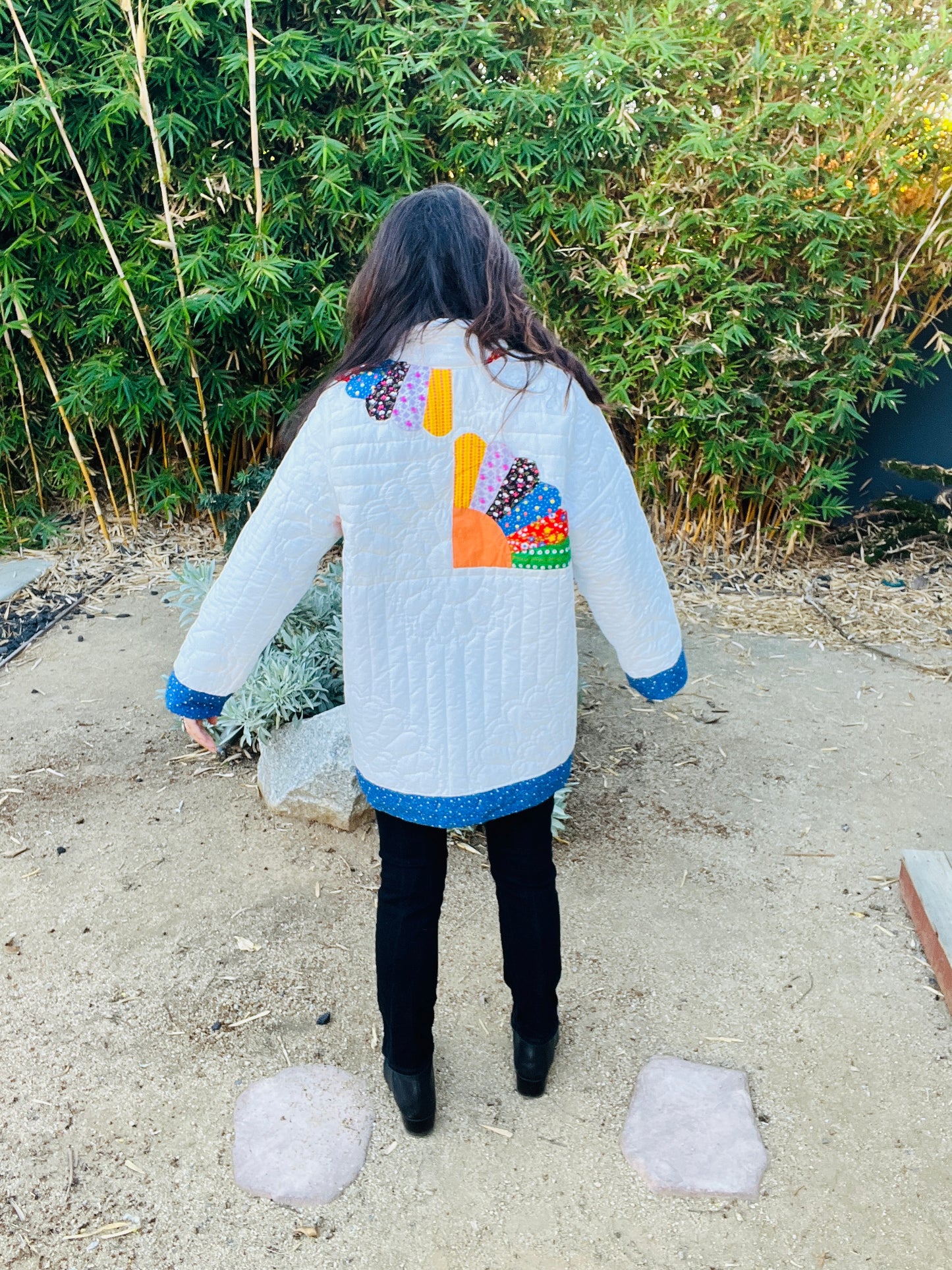 1970's White Quilt Jacket