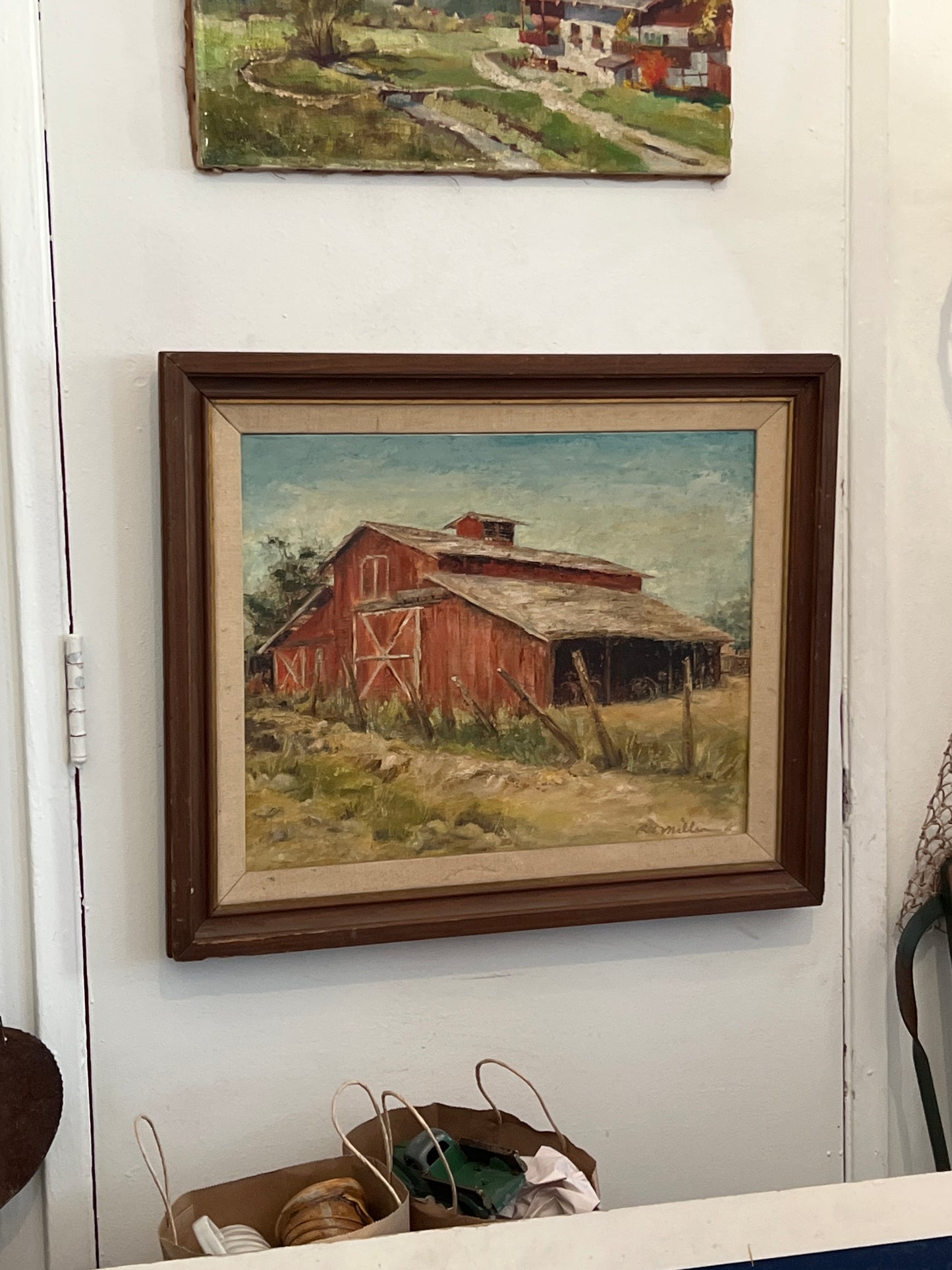 Old Barn Painting & Frame