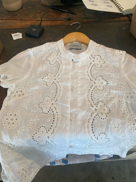 White lace blouse
