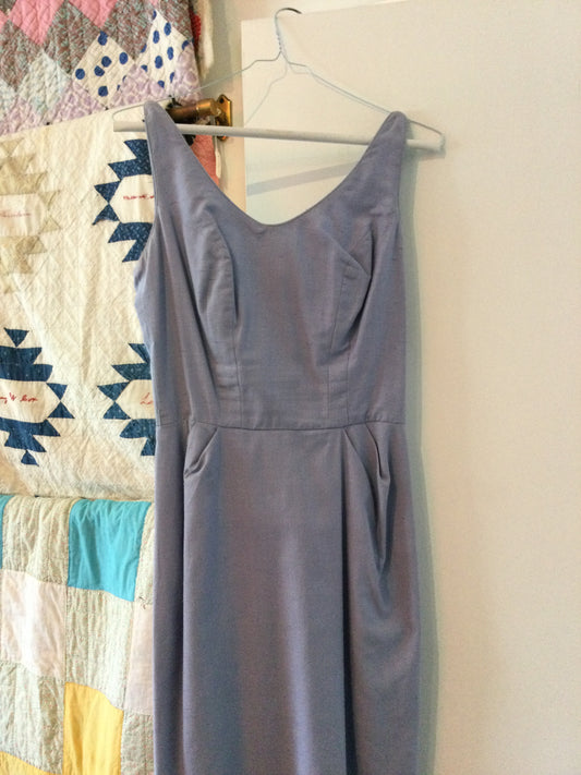 1950s Wiggle Dress (Light Blue)