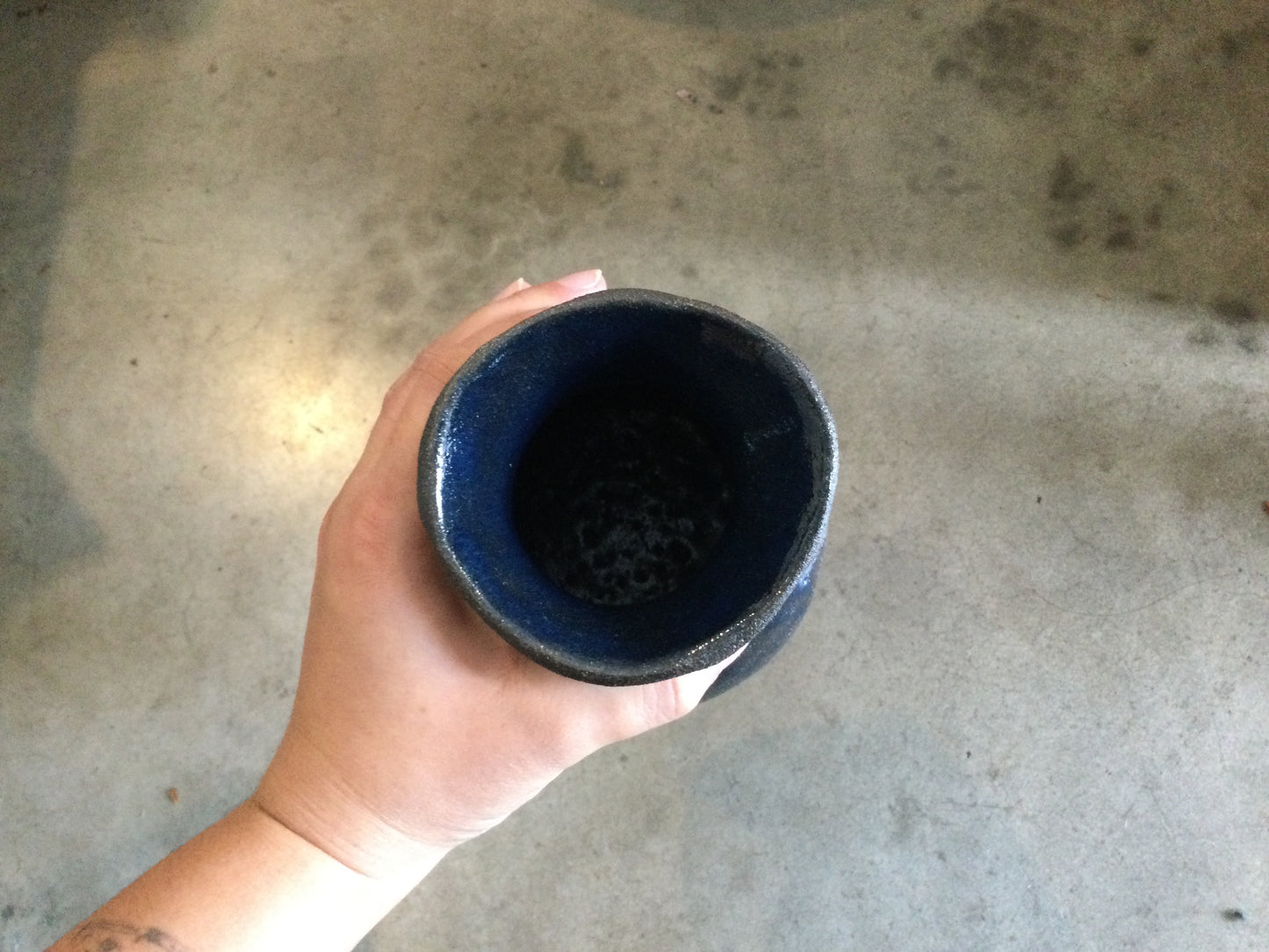 Grey and Navy Vase