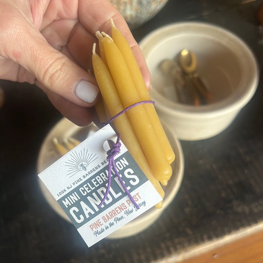 Mini beeswax candle bundle