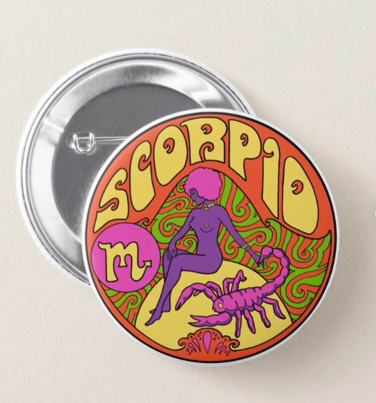 BUTTON Zodiac Scorpio