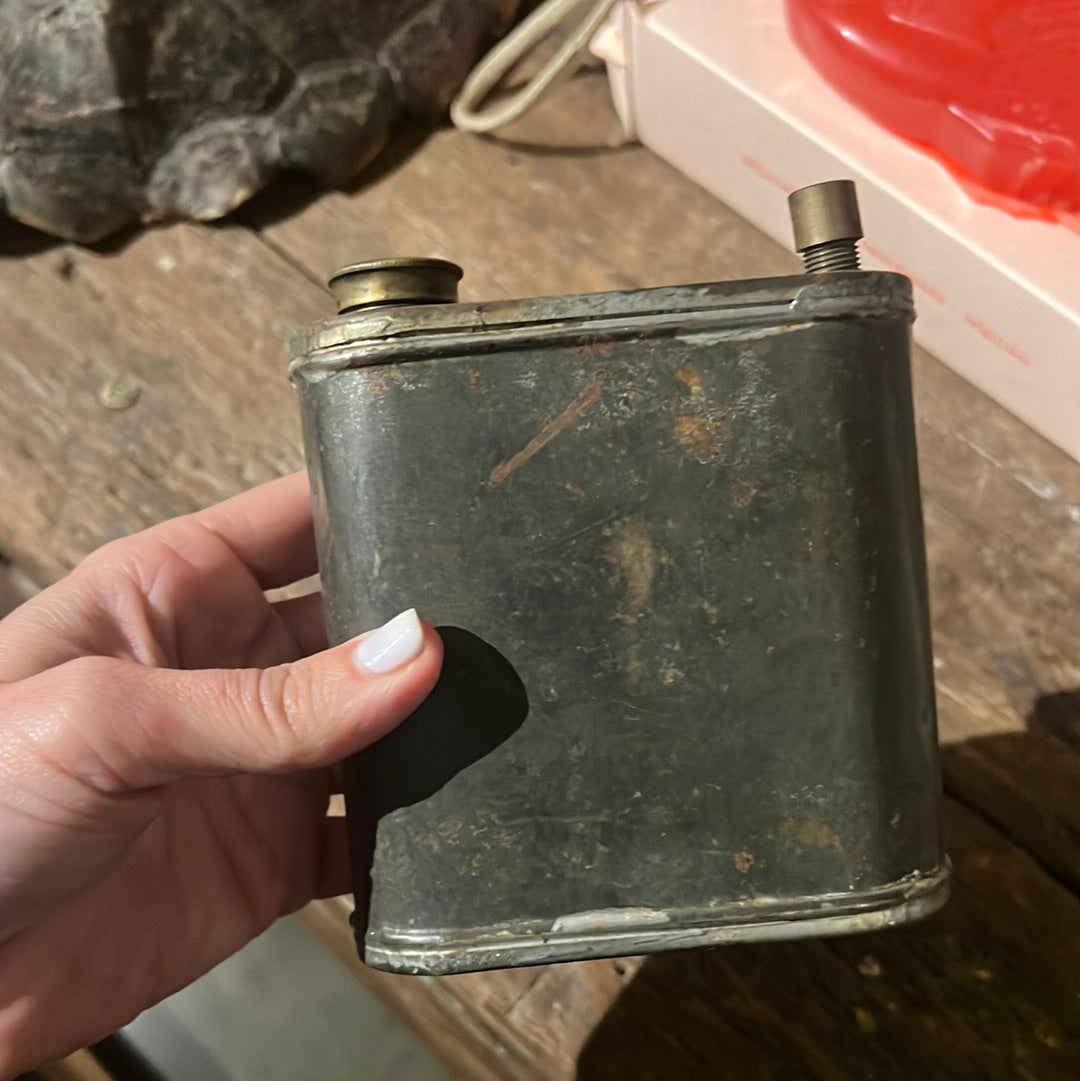 Vintage metal flask