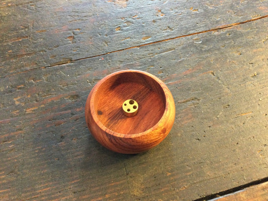Wooden incense bowls