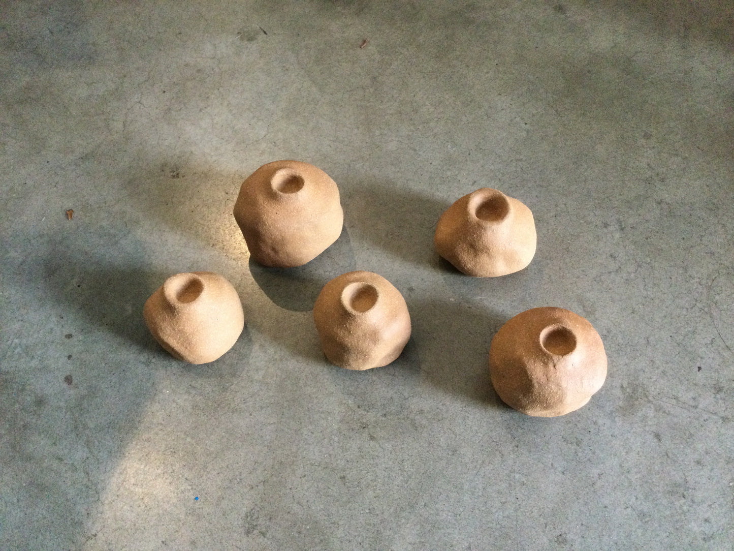 Mini Sandy Clay Candlestick Holder