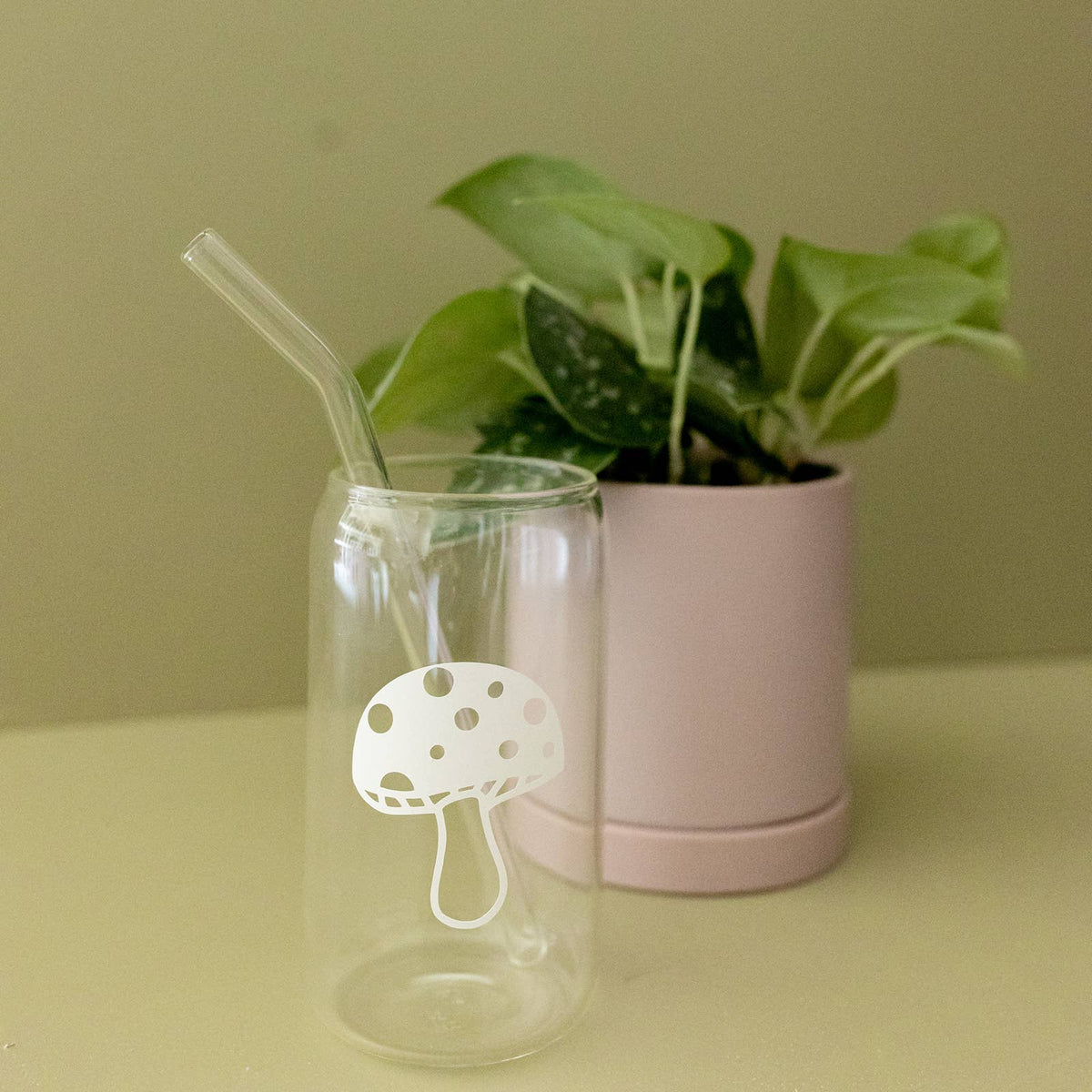 Mushroom Glass cup