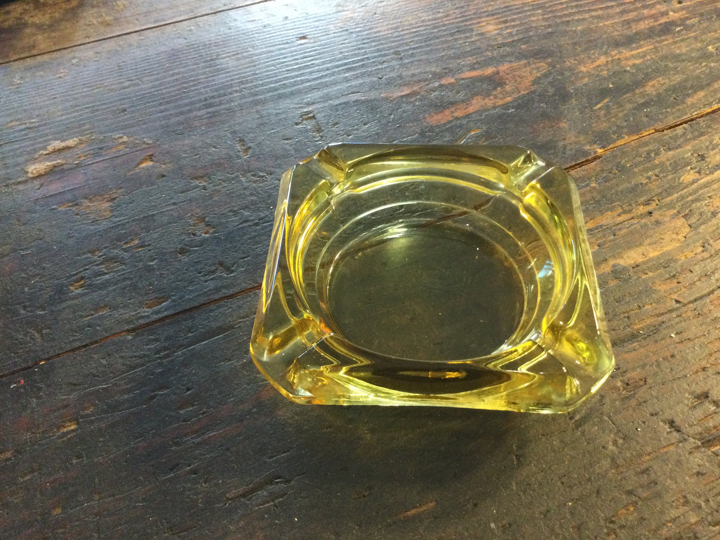 Amber ashtray