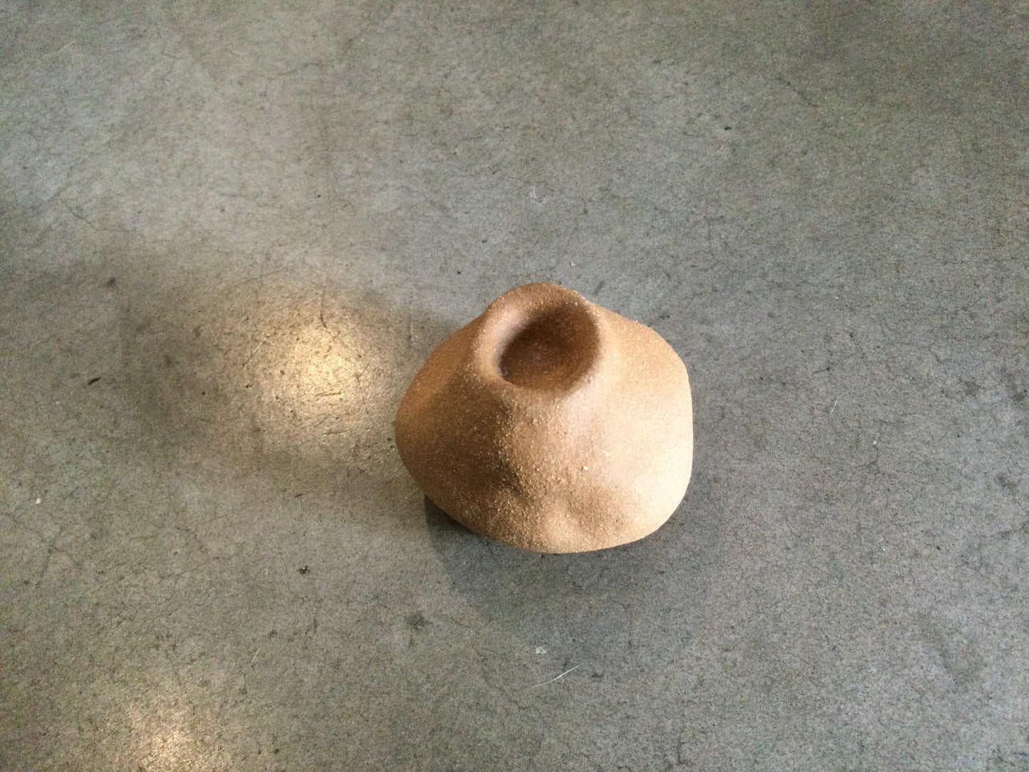Mini Sandy Clay Candlestick Holder