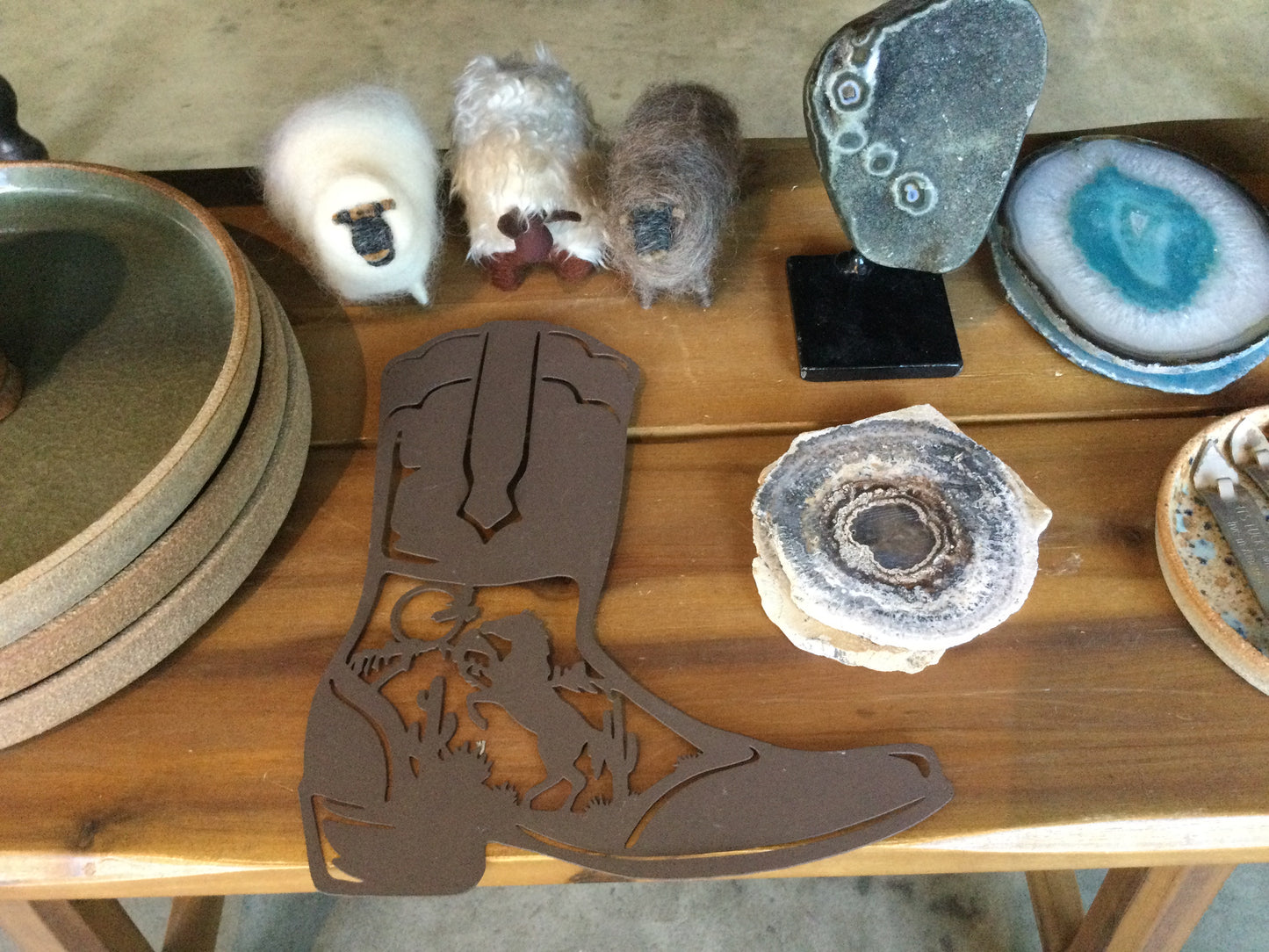 Cowboy Boot Wall Hang