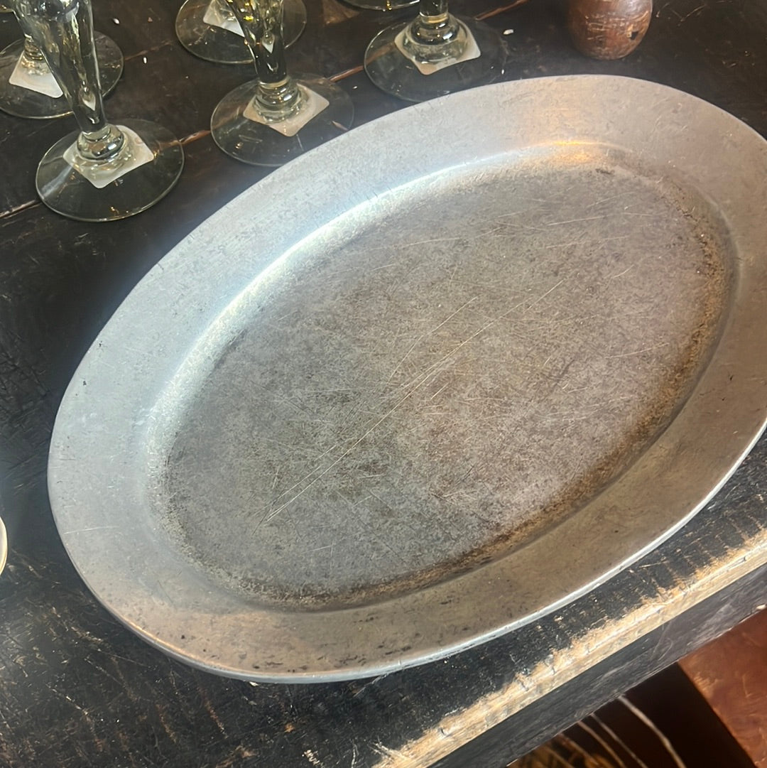 Vintage silver platter large