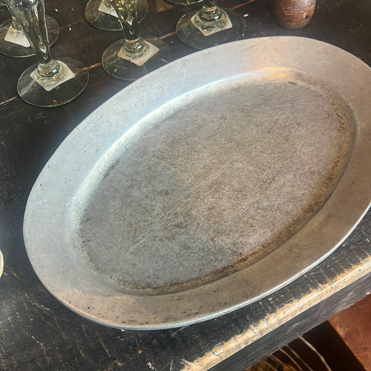 Vintage silver platter large