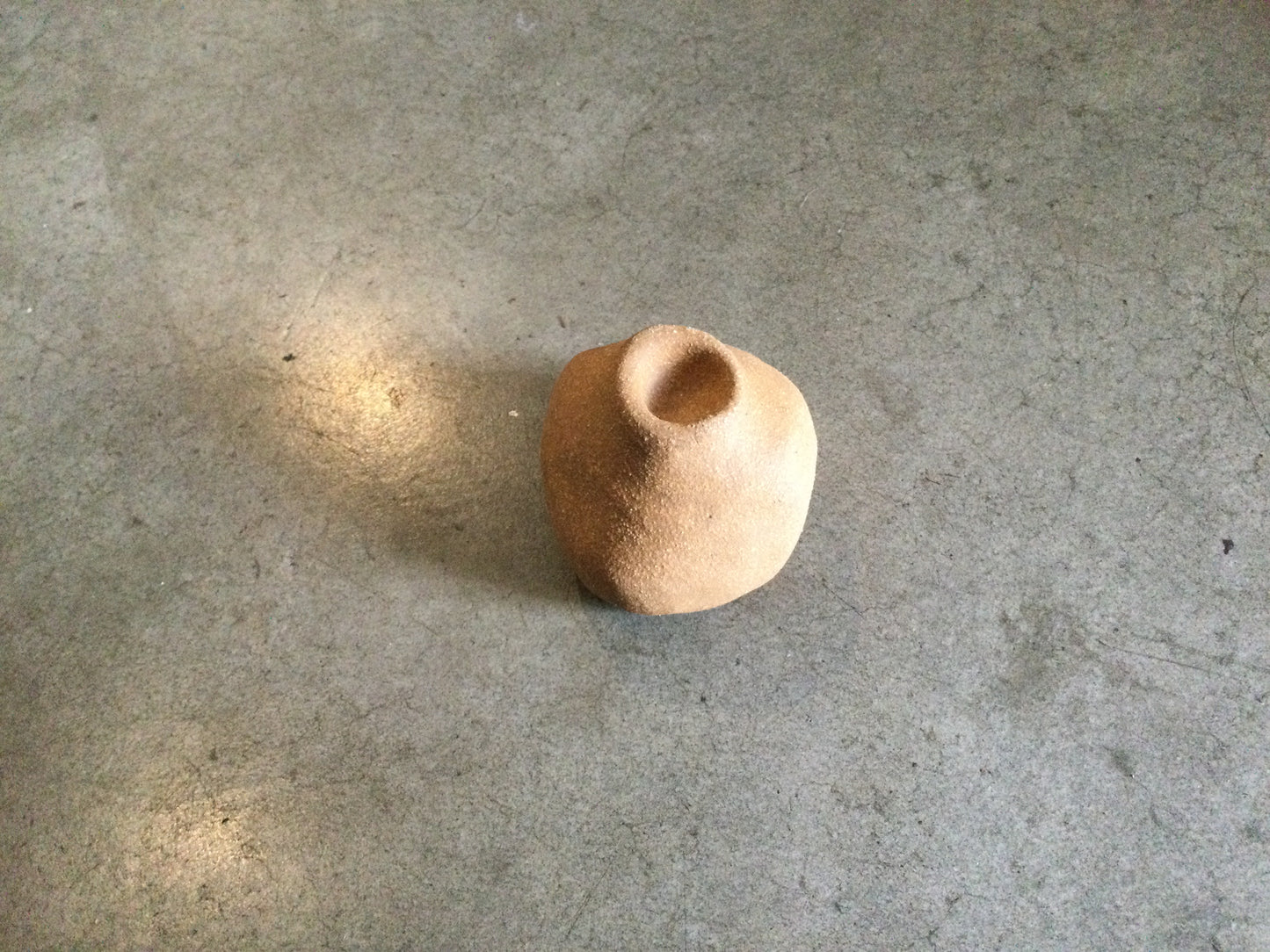Mini Sandy Clay Candlestick Holder