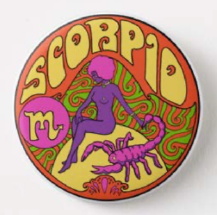 BUTTON Zodiac Scorpio