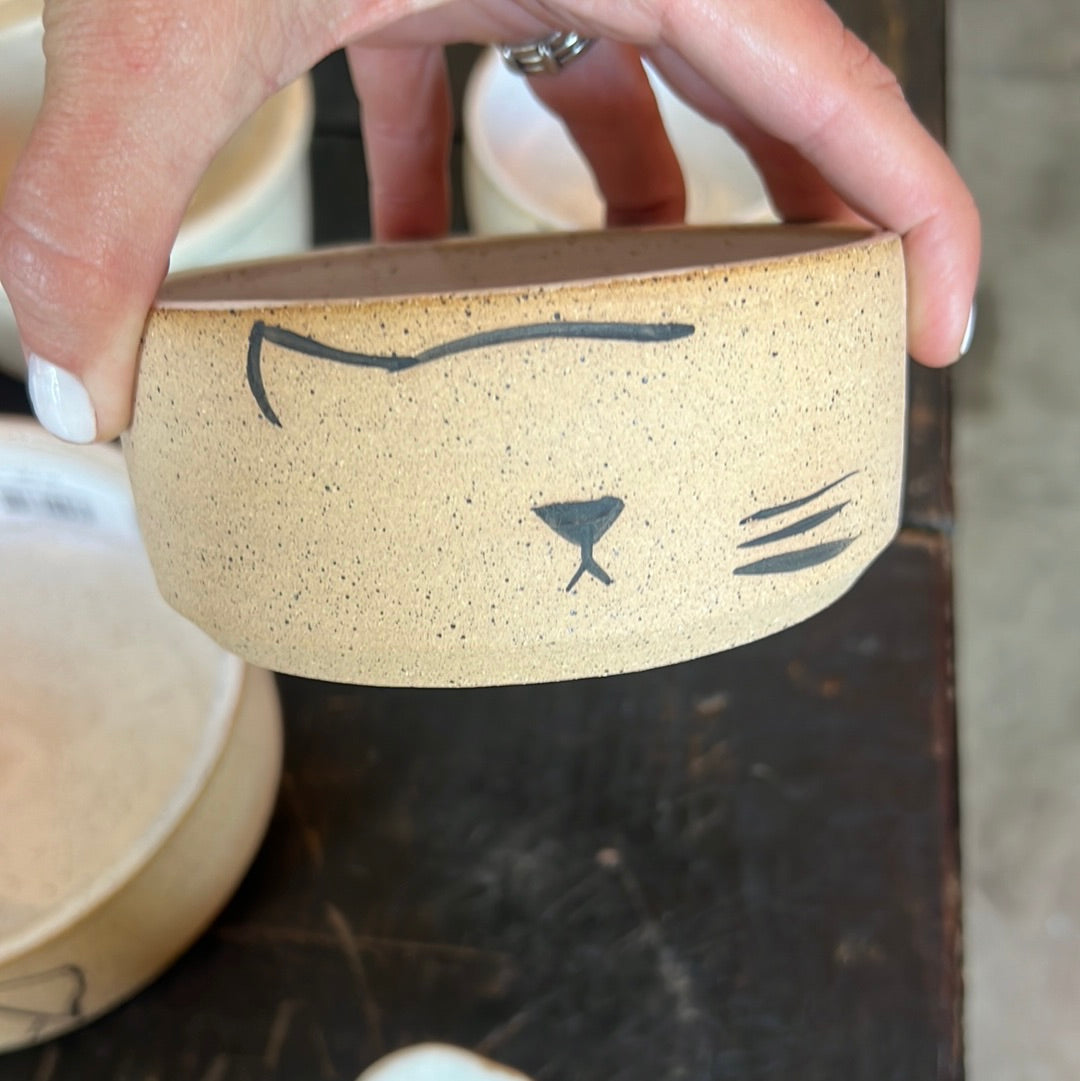 Ceramic cat bowl