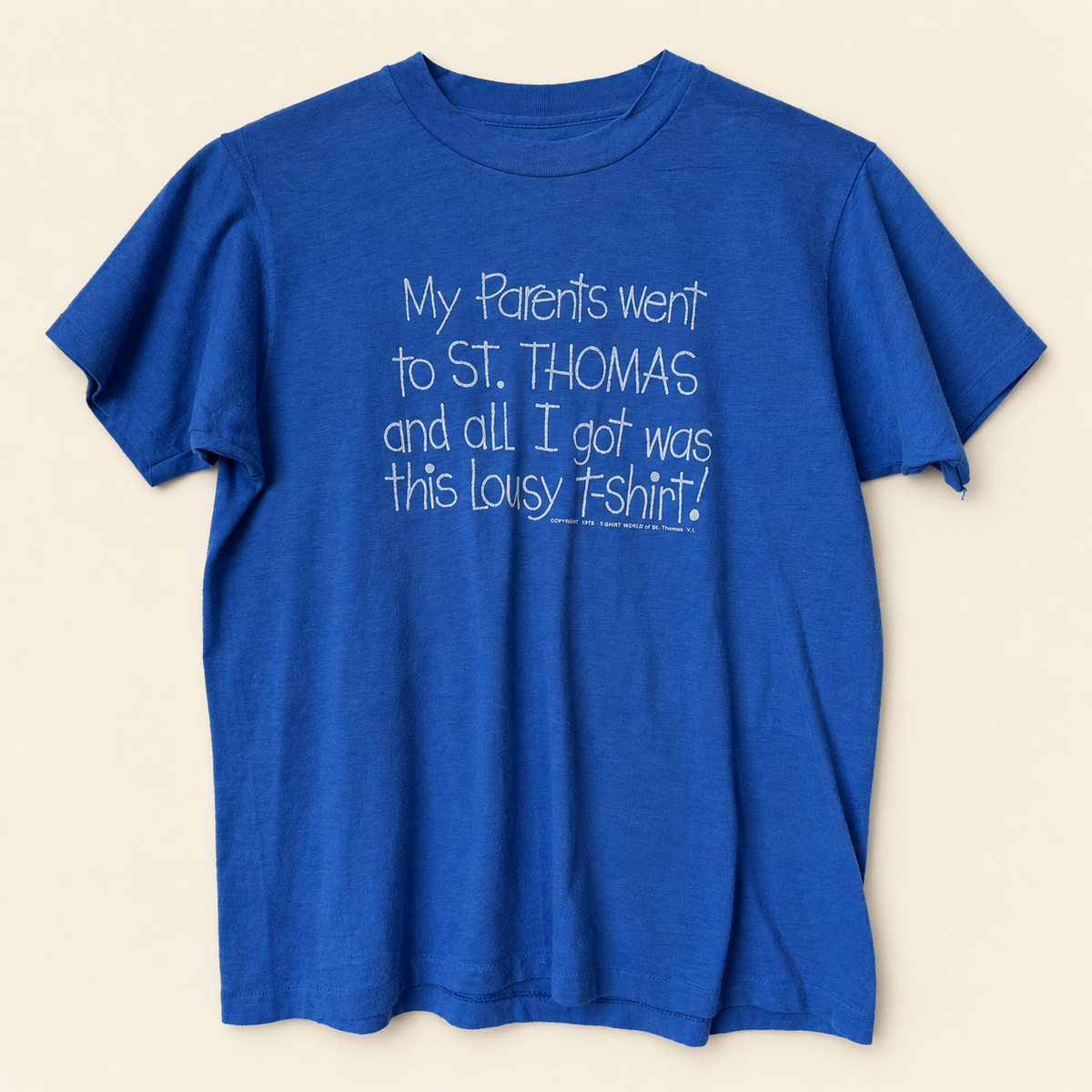 Blue “St. Thomas” Tourist Tee