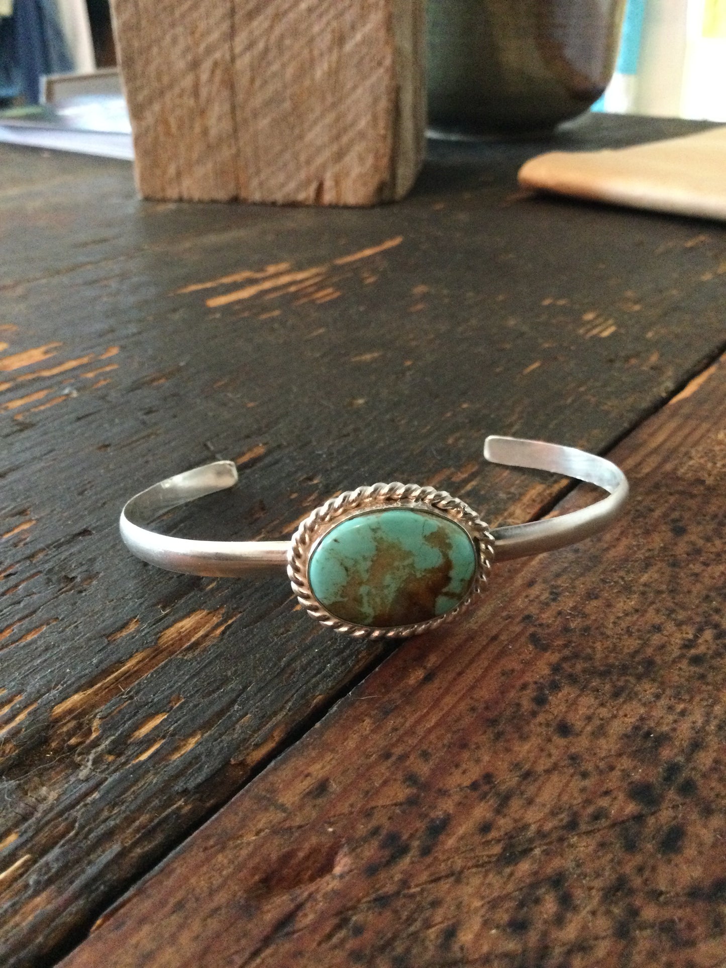 Oval Turquoise Cuff